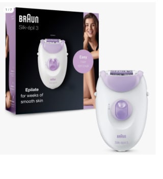 Depiladora Braun Silk-épil 3 3170 - 20 Pinzas, 2 Velocidades, SmarLight, Masaje por 14.85€