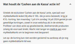 Ontvang nu 10 euro korting op een besteding van 100 euro