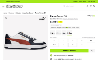 Puma Caven 2.0 Zapatillas Hombre por 34,99 €