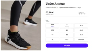 Zapatillas para Mujer Under Armour PROJECT ROCK 6 por 63.9€