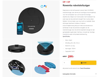 Rowenta X-plorer Serie 75 RR7675 robotstofzuiger voor €299 bij Hema