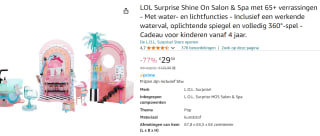 L.O.L. Surprise! Shine on Salon & Spa - Poppenset voor €29,38 bij AMazon