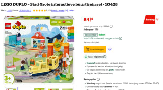 LEGO DUPLO - Stad Grote interactieve buurttrein voor €84,49 bij Bol
