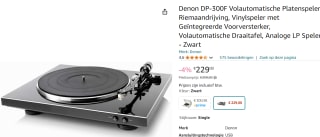 Denon DP-300F volautomatisch platenspeler voor €229 bij Amazon