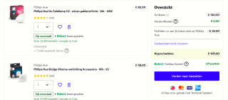Philips Hue Black Friday diverse artikelen 2e halve prijs bij Bol.com