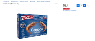 2 kilos Gambón salvaje Pescanova por solo 9,95€