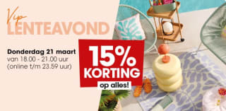 15% korting op alles bij Kwantum donderdagavond