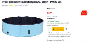 Trixie Hondenzwembad voor €11,70 bij Bol.com