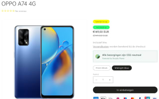 OPPO A74 - 128GB - Midnight Blue voor €149 bij Oppo-Nederland