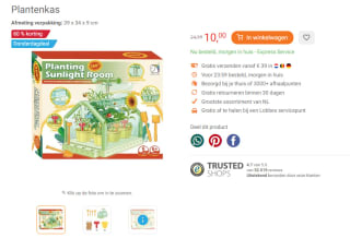 60% korting op Planting sunlight room plantenkas bij Lobbes