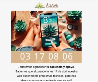 8% de descuento en todos sus productos