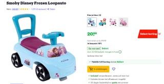 Smoby Frozen Auto Ride On voor €20,99 bij Bol