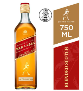 Pack de 2 Whisky Johnnie Walker Red Label 750ml por $15.990