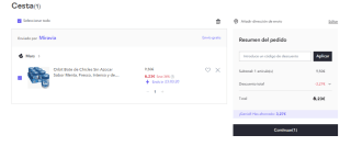 6 Botes de 60 Chicles de Orbit sin Azúcar con Sabor a Menta por 6.23€