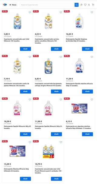 -8€ de Descuento directo por compra de 20€ en Carrefour.