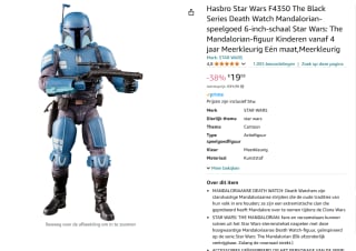 Star Wars Kotobukiya Black Series Death Watch Mandalorian voor €19,84 bij Amazon