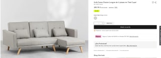 Sofá Cama Chaise Longue 4 plazas por 289,95€