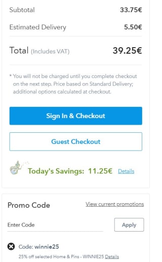 Tot 25% korting dmv codes bij Disney Store