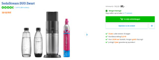 SodaStream Duo Black + 2 flessen voor €85 bij Coolblue