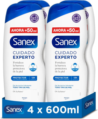 Gel de ducha Sanex 12 unidades por 26€