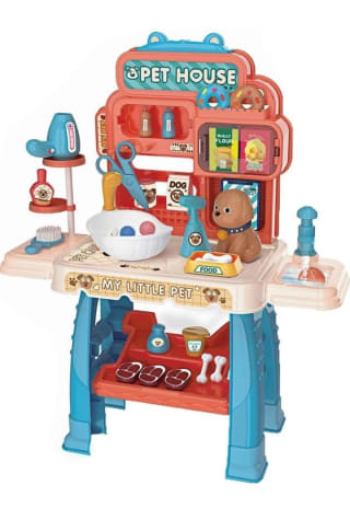 Juinsa- Set Veterinario con Mascotas y Accesorios por 24,44€.