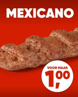 Mexicano voor €1 dmv code bij Kwalitaria