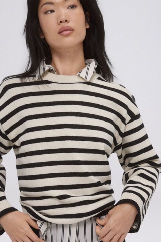 Jersey de rayas con botones Pedro Del Hierro Mujer por solo 35€