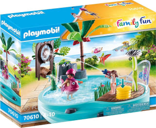 Playmobil Family Fun 70610 Piscina Divertida con rociador de Agua por 17,50€
