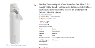 Stanley The Aerolight IceFlow Water Bottle Fast Flow 0.6L frost voor €33,95 bij Amazon