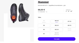 Botas de Montaña Mammut DUCAN MID GTX por 81€