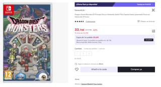 Juego Switch Dragon Quest Monsters El Príncipe Oscuro por 33.74€ (Cuenta Nueva 21.74€)