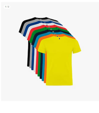 Pack 10 Camisetas manga corta 100% algodón para hombre por 15.71€