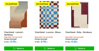 Tot 60% korting op diverse Karwei vloerkleden bij Timco Voordeelmarkt