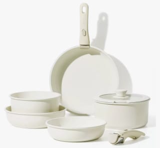 Carote Juego 8 piezas de Sartenes Antiadherentes con Mango Extraíble por 38,28€