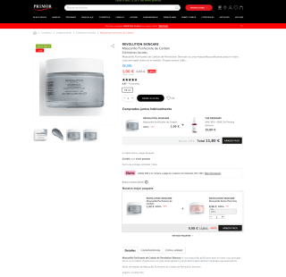 Mascarilla Revolution Skincare Purificante de Carbón Exfoliantes faciales por 1€