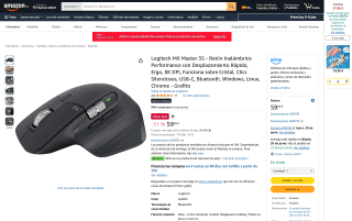 Logitech MX Master 3S por 59,99€