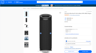 Parlante Sony Bluetooth Xb23 Extra Bass por $89.990