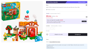 LEGO® Animal Crossing La visita de Canela 77049 por 33.99€ (Cuenta Nueva 21.99€)