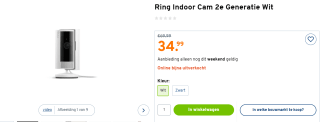 Ring Indoor Cam 2nd gen (Wit) voor €34,99 bij de Gamma