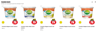 Alle smaken Campina kwark voor €0,79 bij Dirk