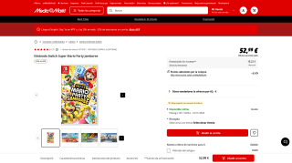 Nintendo Switch Super Mario Party Jamboree por 41,33€