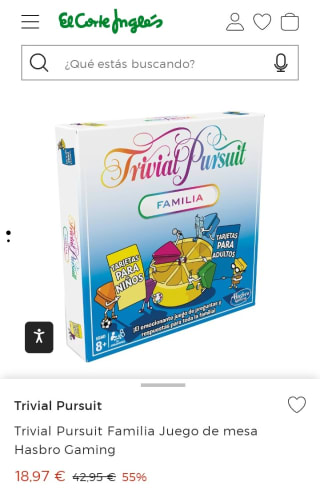 Trivial Pursuit Familia Juego de mesa Hasbro Gamin por 18,97€.g