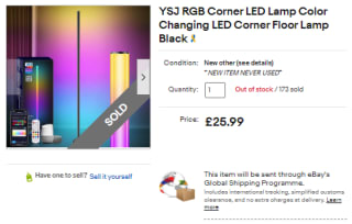 Score a 140CM RGB floor lamp sold at eBay for only £25.99
