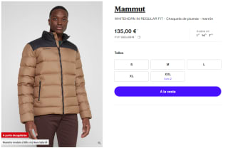 Chaqueta de Plumas para Hombre Mammut WHITEHORN IN REGULAR FIT por 135€