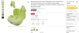 Auriculares Skullcandy Smokin' Buds por $474 en Amazon