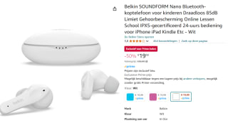 Belkin Soundform Nano Hoofdtelefoons Draadloos In-ear voor €19,99 bij Amazon