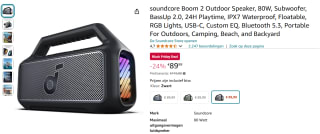 Soundcore Boom 2 Outdoor Speaker voor €89,99 bij Amazon