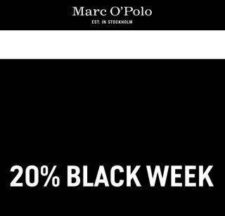 20% korting op geselecteerde artikelen bij Marc o'polo