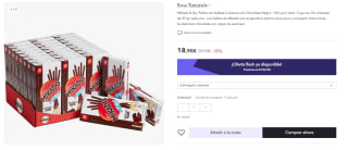 Caja de 24 unidades de Mikado & Go, Palitos de Galleta Cubiertos de Chocolate Negro por 14.17€