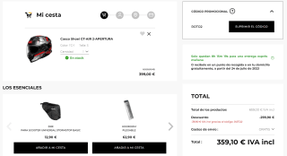 Casco SHOEI GT-AIR 2-APERTURA por 359,10€